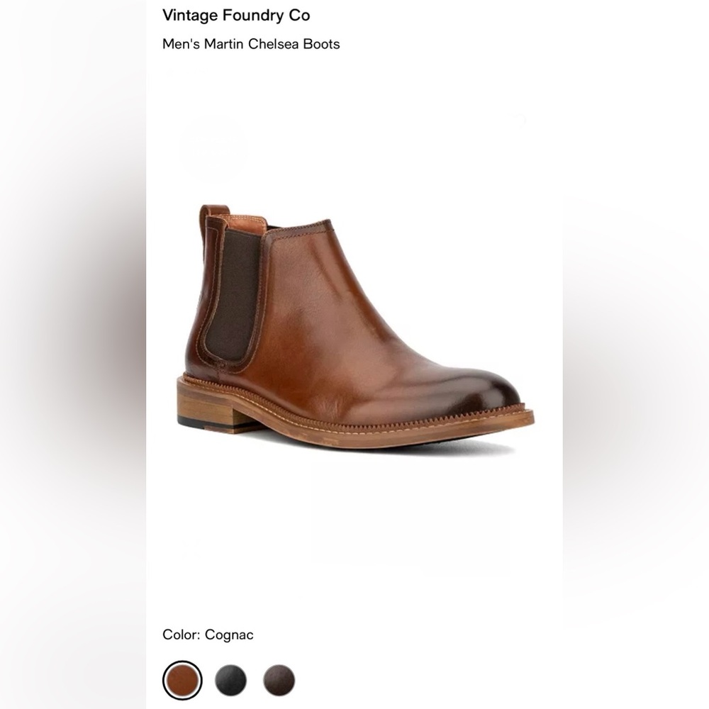 Vintage Foundry Co. Brown Chelsea Boots